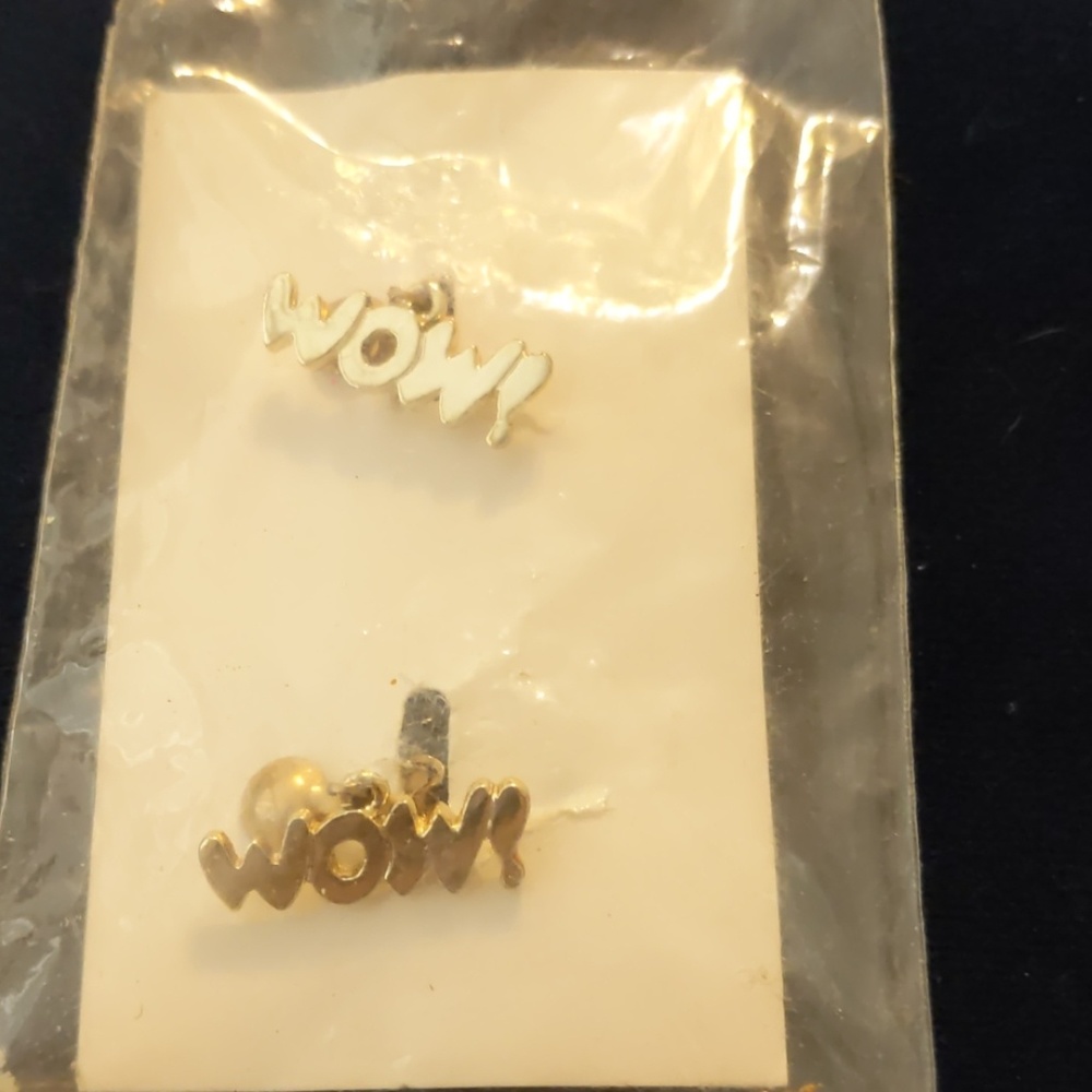 Gold colored earrings